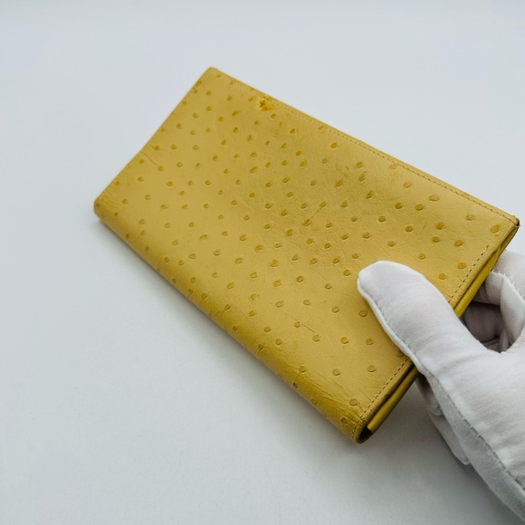 Givenchy Ostrich Skin Wallet rare - Picture 3 of 16
